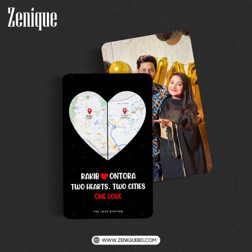 Location Love Wallet Card Black — Zenique Bangladesh