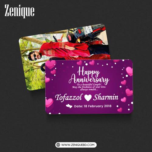 Anniversary Wallet Card — Zenique Bangladesh