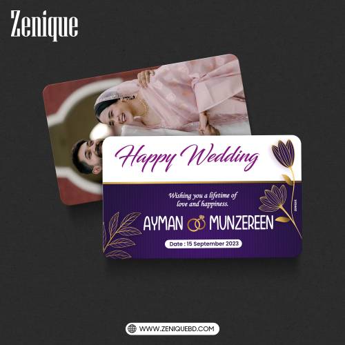 Wedding Wallet Card — Zenique Bangladesh